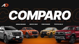 Nissan Navara vs Isuzu DMAX vs Ford Ranger vs Toyota Hilux  Pickup Truck Comparo [upl. by Sihun532]