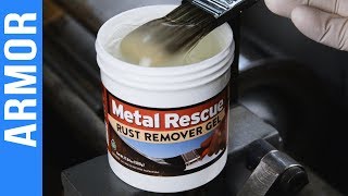 How To Remove Rust On Large Parts Paint On SAFE GEL [upl. by Demetris299]