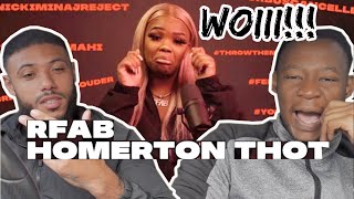 MISS RFABULOUS  HOMERTON THOT IVD DISS TRACK Reaction Video [upl. by Gilmore]