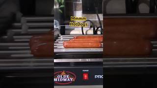 Yummy Hotdogs on a Roller Grill hotdog cooking [upl. by Valenka581]