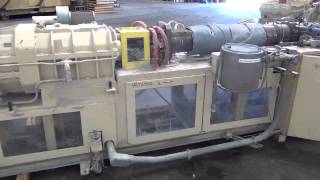 Used American Maplan 88mm CounterRotating Twin Screw Extruder stock  44112002 [upl. by Daffie]