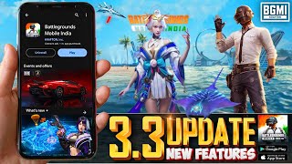 BGMI NEW UPDATE 33  Best Features Erangel 30 Gun Meta Realistic Changes amp More  NATURAL YT [upl. by Yrnehnhoj]