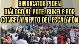 SINDICATOS DE SALUD Y EDUCACIÓN PIDEN MESA DE DIÁLOGO AL PRESIDENTE BUKELE [upl. by Neeliak205]