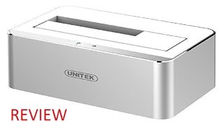 UNITEK USB 30 to SATA External Aluminium Hard Drive Docking Station Review [upl. by Yasibit]