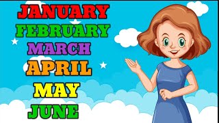 Months Name  January February  January February Ki Spelling  Months of the year [upl. by Asreht293]