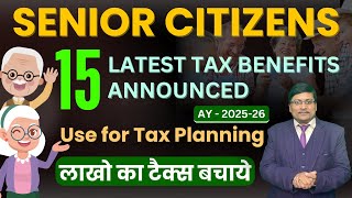 Unique Tax Benefits to Senior Citizens  Senior Citizen Tax Benefits  senior citizen Tax Deductions [upl. by Tronna]