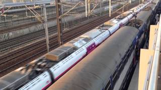 Crossing n trains Sur la voie du RER D 06 [upl. by Htennek]