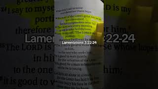 Lamentations 32224 scripture [upl. by Alvera]