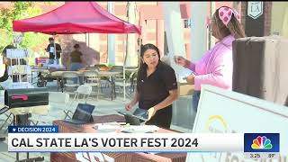 Decision 2024 Cal State LAs Voter Fest 2024 [upl. by Berriman82]