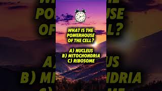 What is the Powerhouse Of The Cell shortvideo shots shortsvideo [upl. by Yeclek]