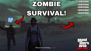 GTA 5 ZOMBIE SURVIVAL MONEY amp RP GLITCH [upl. by Yenahc]