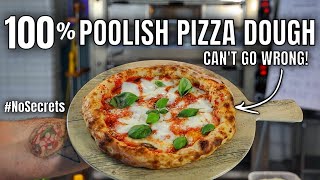 How To Make Best Neapolitan Pizza  100 Poolish Recipe In Electric Oven [upl. by Ylecic]