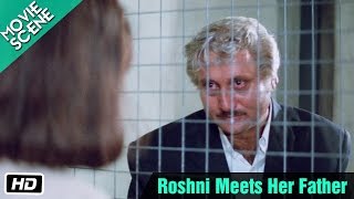 Roshni Meets Her Father  Movie Scene  Sridevi Anupam Kher Sanjay Dutt [upl. by Bergwall592]