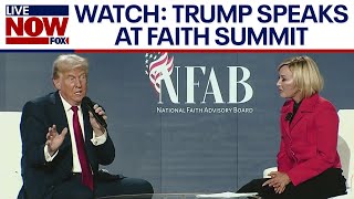 Trump speaks at faith summit in battleground Georgia  LiveNOW from FOX [upl. by Kunkle]