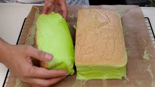 How to make super moist Pandan Chiffon Cake [upl. by Alekat569]