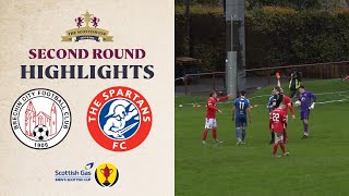 Brechin City 12 Spartans  Scottish Gas Scottish Cup Second Round Highlights [upl. by Esinev587]