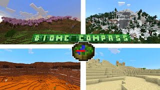 NATURE COMPASS  O ADDON COM BÚSSOLA DE BIOMAS IGUAL DO JAVA NO MINECRAFT BEDROCK [upl. by Anafetse]