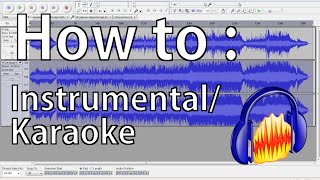 How to make an Instrumental track  Audacity Tutorials [upl. by Airetal]