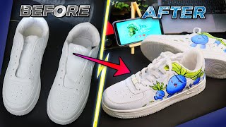 How to Customize Shoes Using Regular Acrylic Paint  Step by Step Process Quick Summary [upl. by Ellenod169]