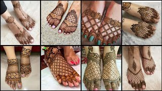 Simple leg mehndi design 2025Karwa Chauth Foot MehndiFeet Mehndi DesignPair ka Mehndi Design [upl. by Arahsat]