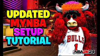 UPDATED HOW TO SETUP YOUR MYNBA ON NBA 2K24 THEY FINALLY ADDED START TODAY [upl. by Yerag300]