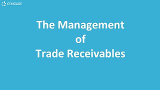 Management of Trade Receivables [upl. by Ardnoek440]