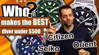 Dive Watch Battle Seiko Citizen Orient  Whos Best [upl. by Brendon986]