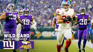 New York Giants vs Minnesota Vikings  2022 Super Wild Card Weekend Game Highlights [upl. by Bainbridge]