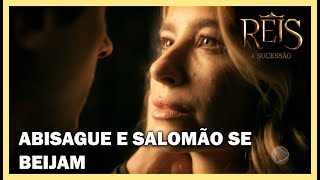 Abisague e Salomão se beijam  NOVELA REIS [upl. by Julian999]