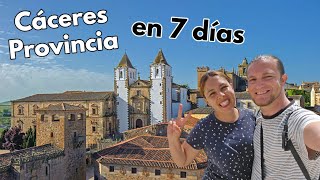 CÁCERES PROVINCIA que ver en 7 días 2024 🟢 GUÍA DE VIAJE 4K 📌 Extremadura  España [upl. by Eaj41]