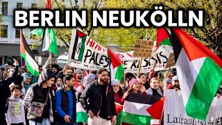 Arabische Demo am Hermannplatz 😱🔥 Berlin Sonnenallee [upl. by Ahsikel]