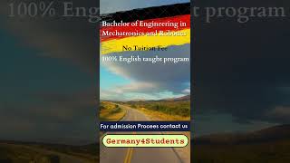 Study Bachelor in Germany in English language  Study in Germany for Free Mechatronics and Robotics [upl. by Artus]