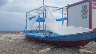 Lefkada Bad Windmills at Gyra Beach Island Lefkada Greece [upl. by Sad535]