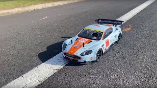 Kyosho VOne S3 NITRO  Aston Martin DBR9 [upl. by Annauqahs]