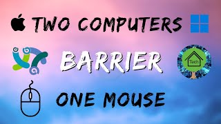 Connect TWO Computers with ONE Mouse  Barrier [upl. by Llenwad]