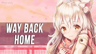 Nightcore  Way Back Home English Version  Lyrics [upl. by Enyawal]