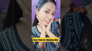 Best Face Pack for Glowing SkinHomemade Face Pack for Clear Skinshorts skincare fyp glowing [upl. by Noremac]