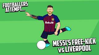 MESSIS FREEKICK vs LIVERPOOL🔥 Footballers Attempt Frontmen 83 [upl. by Ahseim]