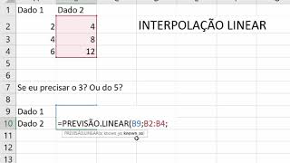 Interpolação Linear no Excel [upl. by Hesper]