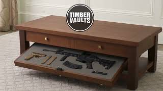 Concealment furniture coffee table amp night stand by Timber Vaults Perfect [upl. by Diahann839]