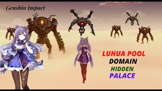 Luhua Pool Domain Hidden Palace Easiest Way To Kill 3 Ruin Guards  Genshin Impact [upl. by Benco825]