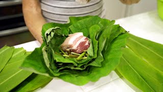 LAU LAU  WATCH HOW to make Lau Lau with or without TI LEAVES or TARO LEAVES [upl. by Joanna]