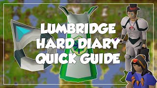 Lumbridge Hard Diary Quick Guide  Old School RunescapeOSRS [upl. by Peppel62]