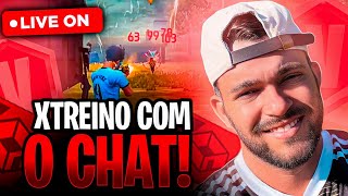 XTREINO DO CHAT CS RANKED 🚀 FREE FIRE AO VIVO [upl. by Avonasac]