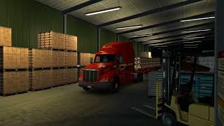 American Truck Simulator DECKER HAULING PALLETS OF MIRACLE GROW [upl. by Akinoj]