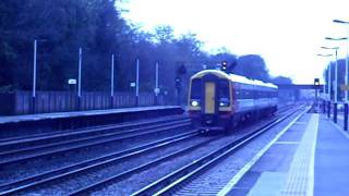 A South West Trains Class 159 passes through Weybridge for Waterloo [upl. by Notyarb456]