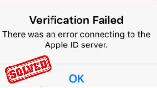 How to fix verification failed there was an error connecting to the Apple ID server on iPhone iOS 14 [upl. by Aruasi]