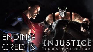 INJUSTICE GODS AMONG US  INJUSTICE GODS AMONG US ENDING CREDITS Xbox 360PS3Wii U HD [upl. by Jordana]