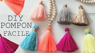 DIY POMPON  COMMENT FAIRE FACILEMENT UN POMPON [upl. by Ahseina670]