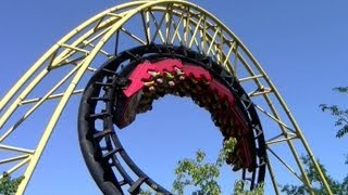 Corkscrew offride HD Silverwood Theme Park [upl. by Lilith]